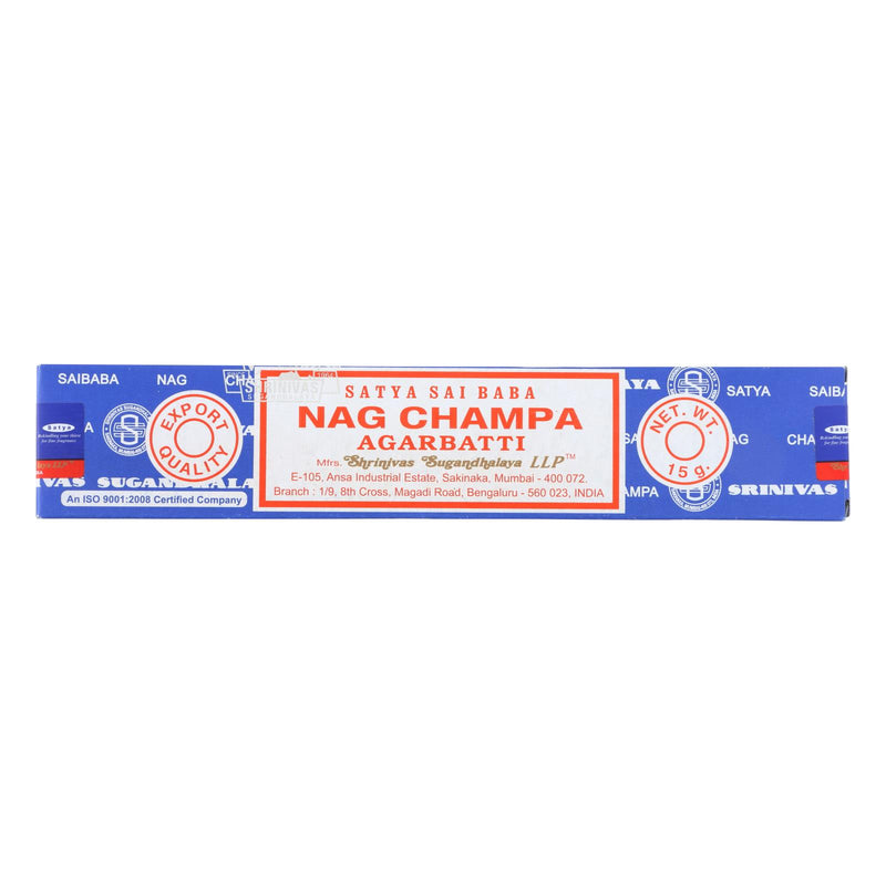 Sai Baba Nag Champa Agarbatti Incense - 15 G - Case Of 12