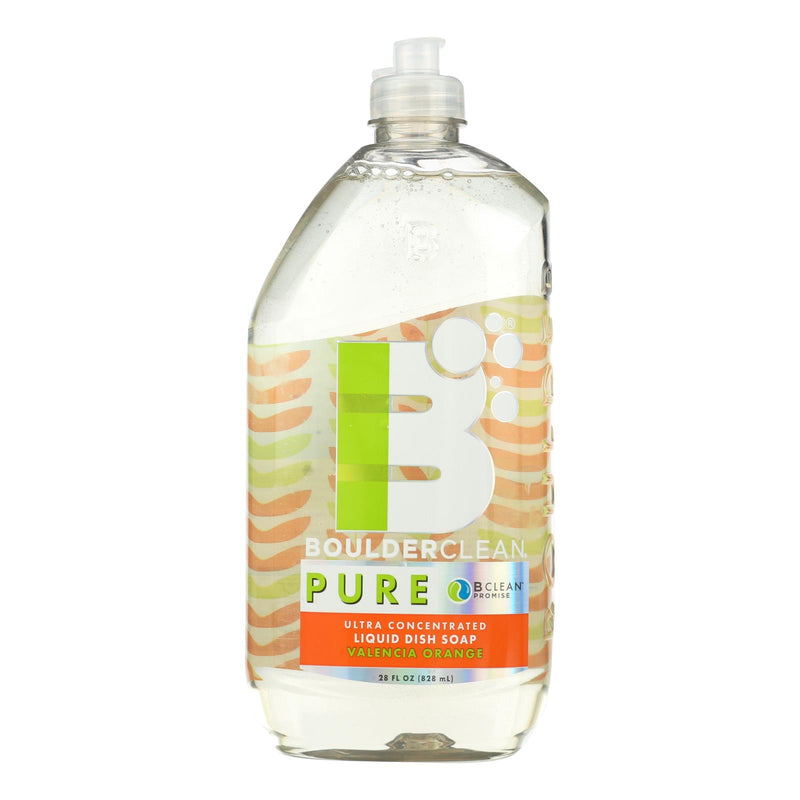 Boulder Clean Valencia Orange Pure Ultra Concentrated Liquid Dish Soap  - Case Of 6 - 28 Fz