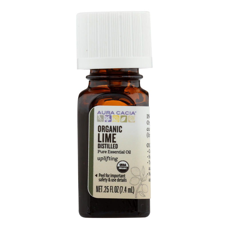 Aura Cacia - Organic Essential Oil - Lime - .25 Fl Oz