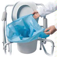 Commode Pail Liners w/Gel Bx/10 Quick Clean