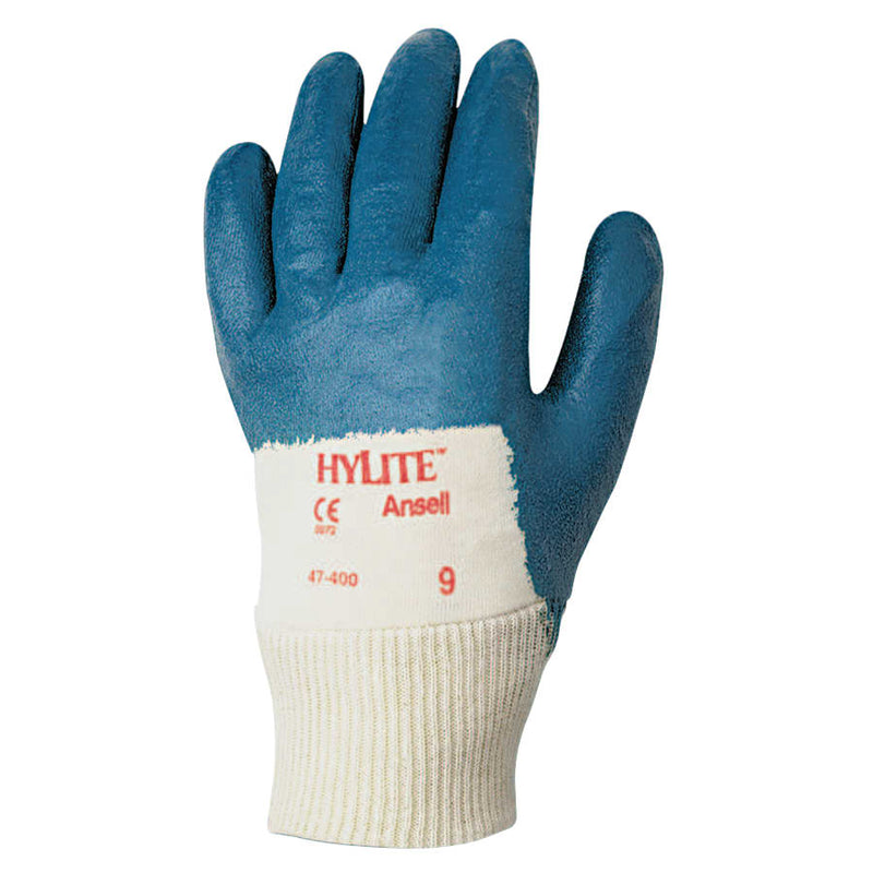 Hylite Palm Coated Gloves, 9, Blue