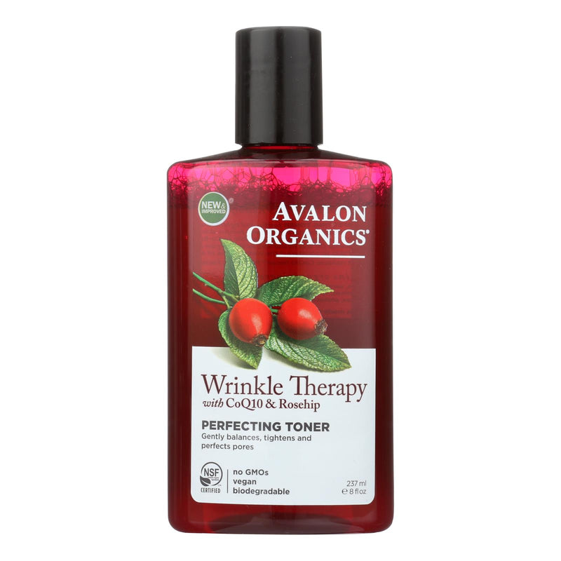 Avalon Organics Wrinkle Therapy With Coq10 And Rosehip Perfecting Toner - 8 Fl Oz