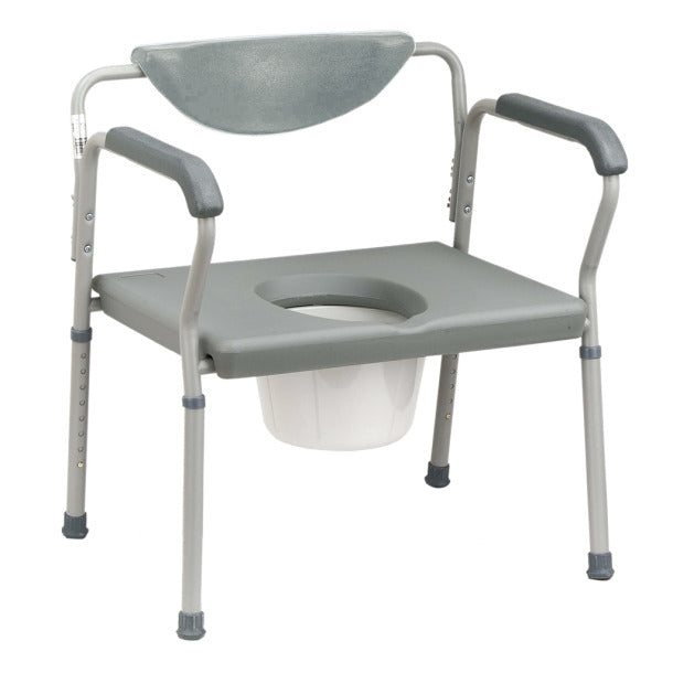 Commode - 3 In 1 Deluxe Steel w-Deep Seat  Assembled-(Drive)