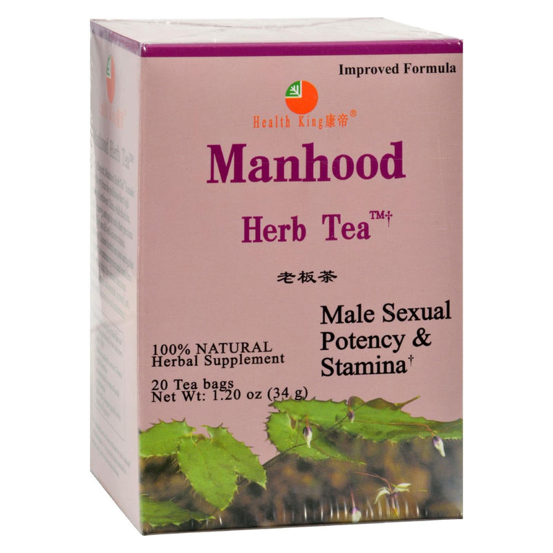 Health King Manhood Herb Tea - 20 Tea Bags