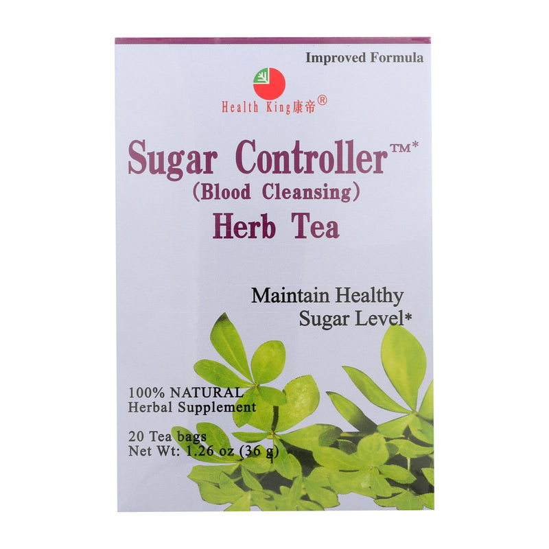 Health King Sugar Controller Blood Cleansing Herb Tea - 20 Tea Bags