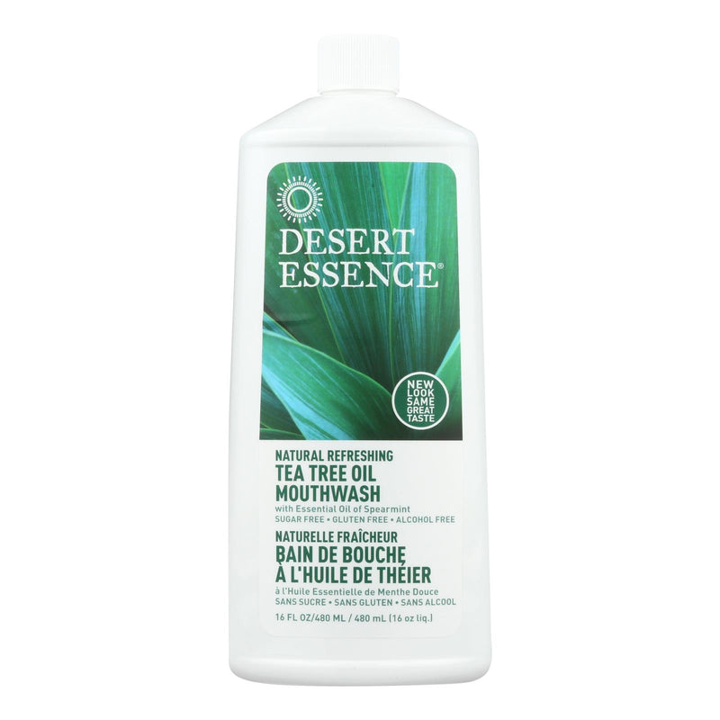 Desert Essence - Natural Refreshing Tea Tree Oil Mouthwash - 16 Fl Oz