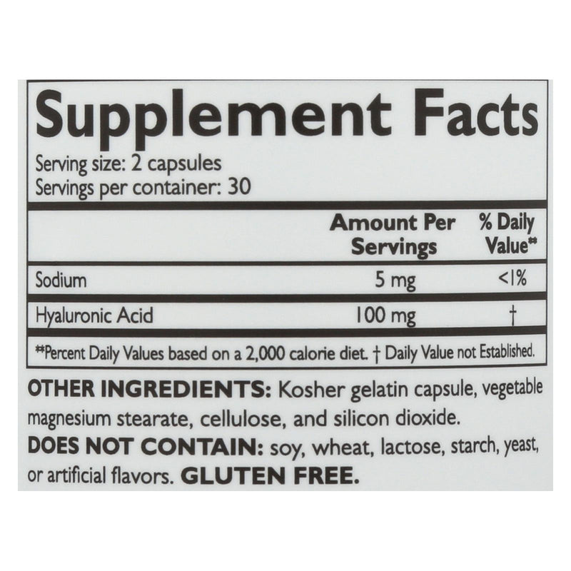 Neocell Hyaluronic Acid - 60 Capsules
