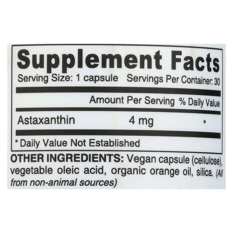 Deva Vegan Vitamins - Astaxanthin Super Antioxidant - 4 Mg - 30 Capsules