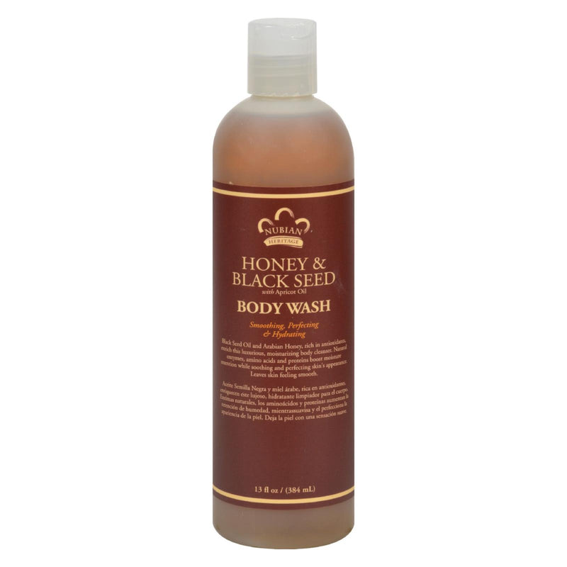 Nubian Heritage Body Wash Honey And Black Seed - 13 Fl Oz