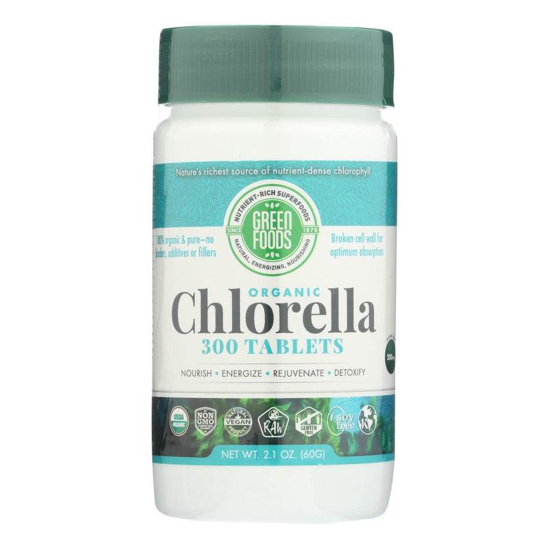 Green Foods Organic Chlorella - 200 Mg - 300 Tablets