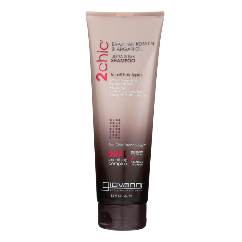 Giovanni 2chic Ultra-sleek Shampoo With Brazilian Keratin And Argan Oil - 8.5 Fl Oz