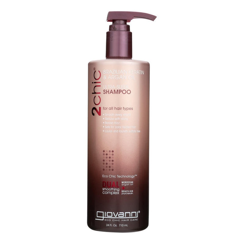 Giovanni Hair Care Products Shampoo - 2chic Keratin And Argan - 24 Fl Oz