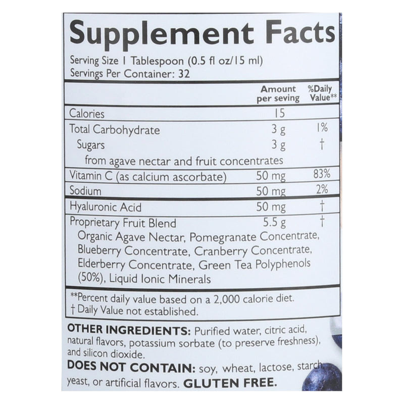 Neocell Laboratories Hyaluronic Acid - Blueberry Liquid - 16 Oz