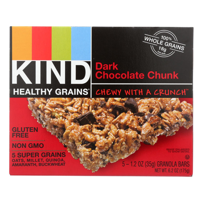 Kind Bar - Granola - Healthy Grains - Dark Chocolate Chunk - 5-1.2 Oz - Case Of 8