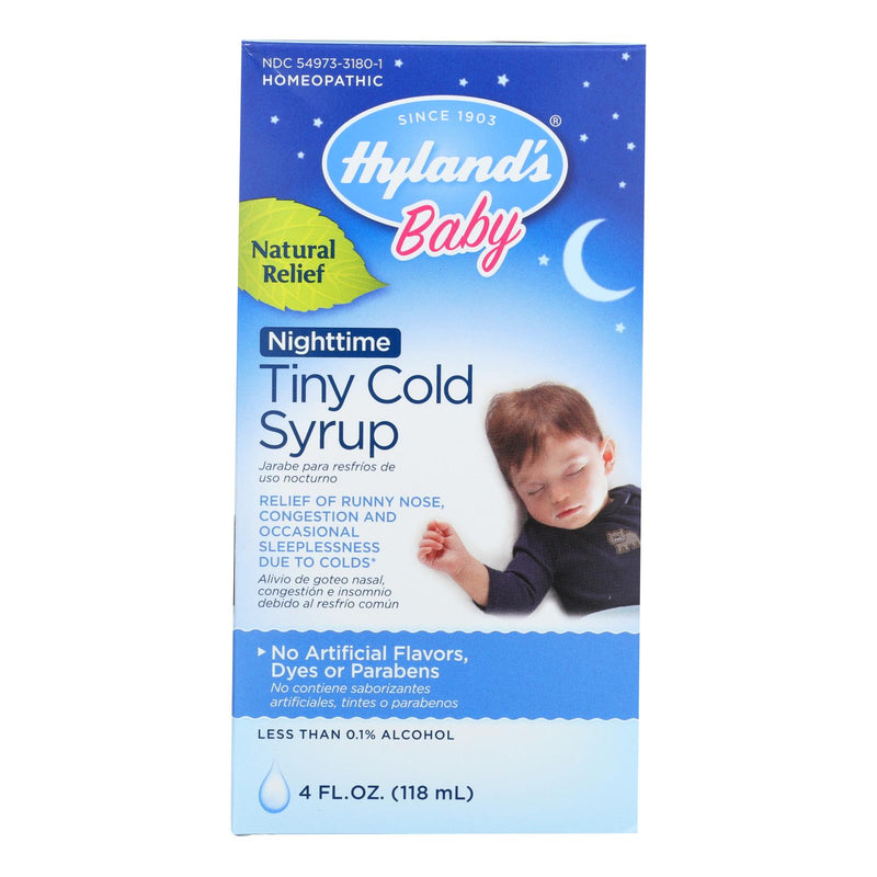 Hylands Homepathic Cold Syrup - Nighttime Tiny - Baby - 4 Fl Oz