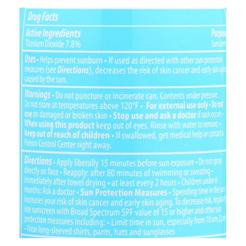 Kiss My Face Sunscreen - Mineral - Continuous Spray - Kids Defense - Spf 30 - 6 Oz
