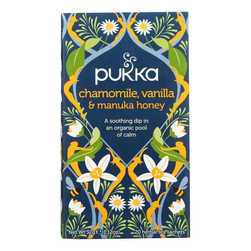 Pukka Herbal Teas Tea - Organic - Chamomile Vanilla And Manuka Honey - 20 Bags - Case Of 6