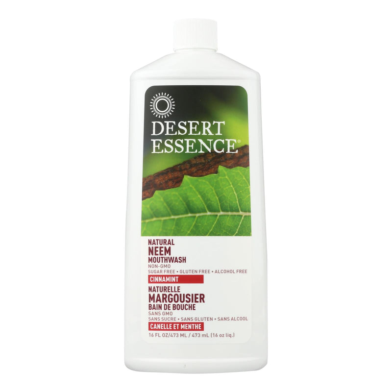 Desert Essence - Mouthwash - Natural Neem - Cinnamint - 16 Oz