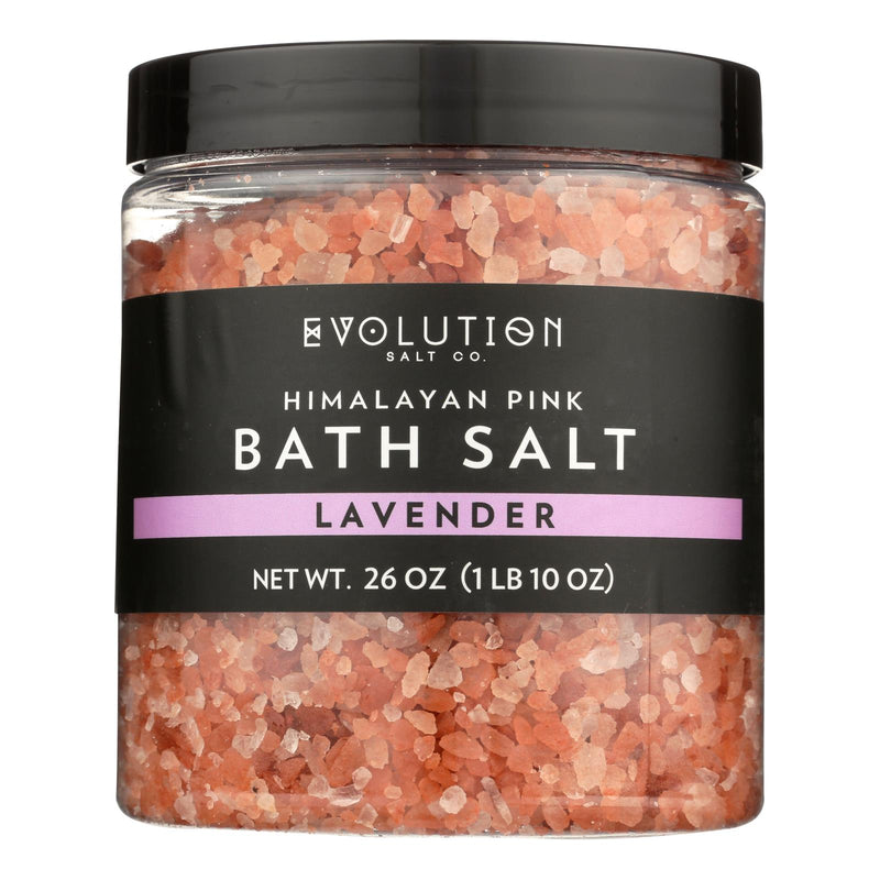 Evolution Salt Bath Salt - Himalayan - Coarse - Lavender - 26 Oz