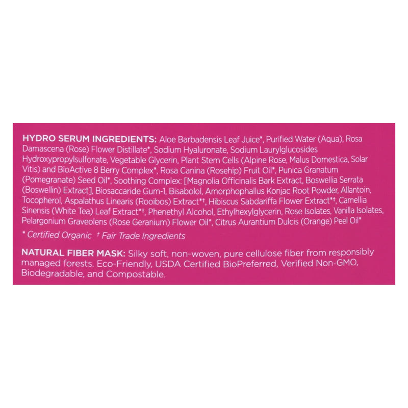 Andalou Naturals Instant Hydration Facial Mask - 1000 Roses Soothing - Case Of 6 - 0.6 Fl Oz