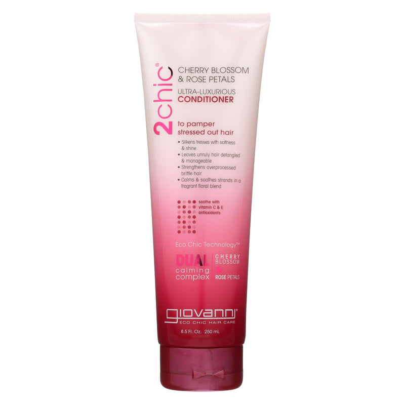 Giovanni Hair Care Products 2chic - Conditioner - Cherry Blossom And Rose Petals - 8.5 Fl Oz