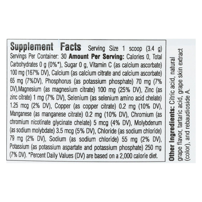 Ultima Replenisher Electrolyte Powder - Grape - Can - 3.6 Oz