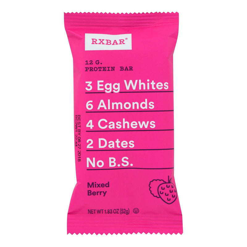 Rxbar - Protein Bar - Mixed Berry - Case Of 12 - 1.83 Oz.