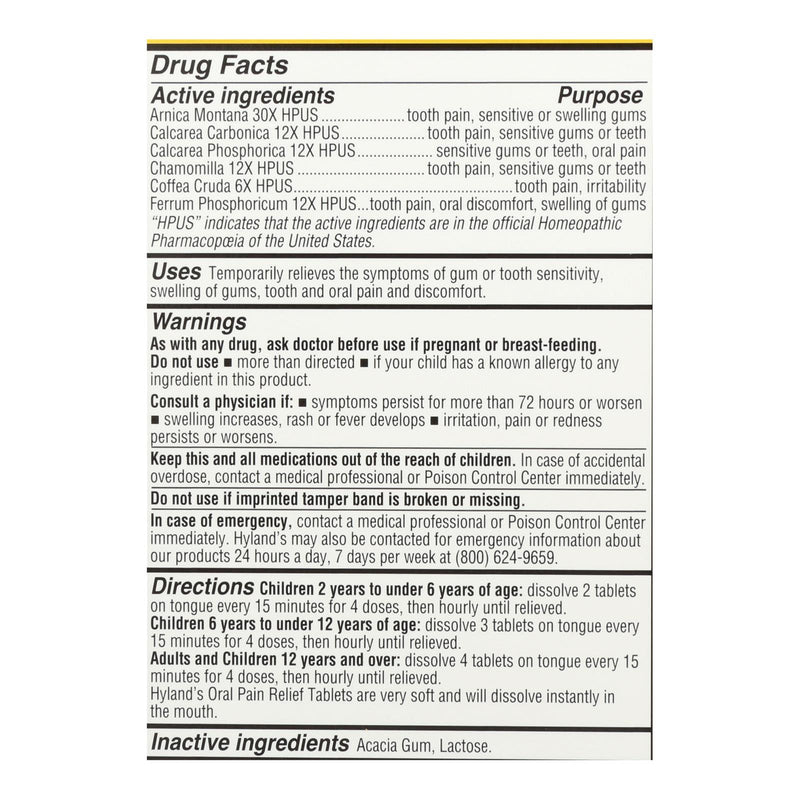 Hylands Homeopathic - 4kids Pain Relf Oral - 1 Each - 125 Tab
