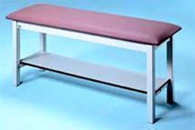 H-Brace Trmt Table W/Shelf 27x72x31  w/Adj Bkrst Nose Cut