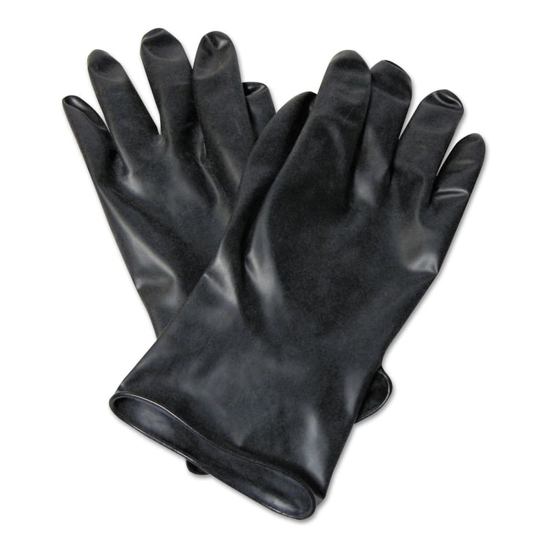 Chemical Resistant Butyl™ Glove, Size 10, Black, 13 Mil, Smooth