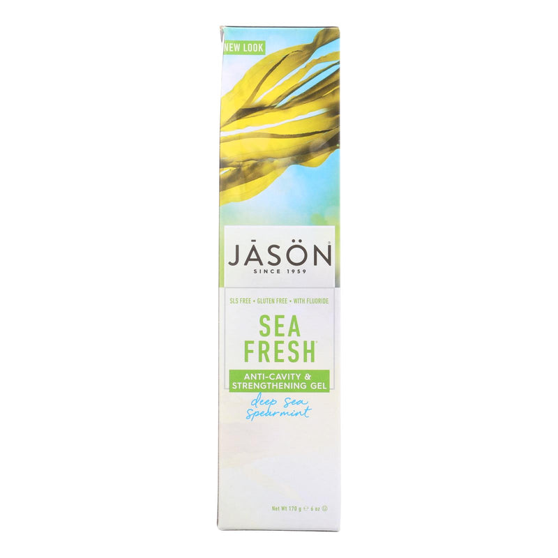 Jason Sea Fresh All Natural Sea Algae Coq10 Tooth Gel Deep Sea Spearmint - 6 Oz