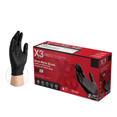 Black Nitrile Industrial Latex Free Disposable Gloves