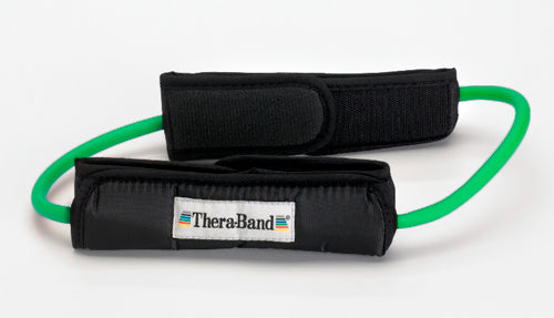 Theraband Prof Resist Tubing Loop w/Padded Cuffs Green