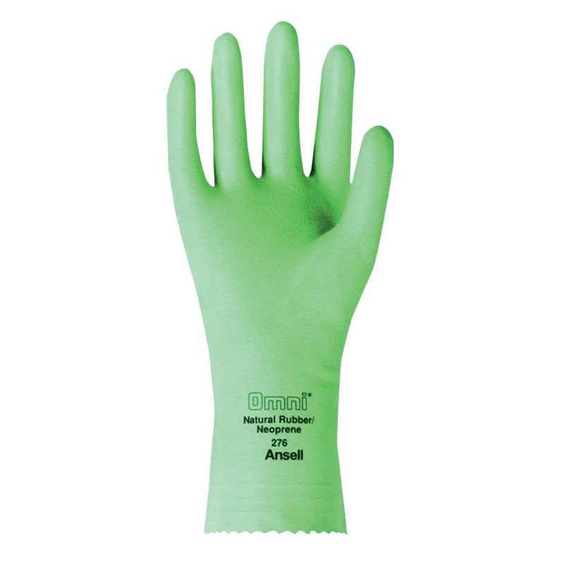 Omni Gloves Embossed Flocked Lining Mint Green
