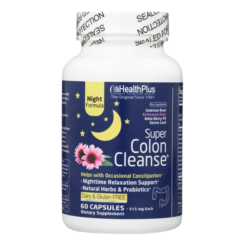 Health Plus - Super Colon Cleanse Night Formula - 90 Capsules