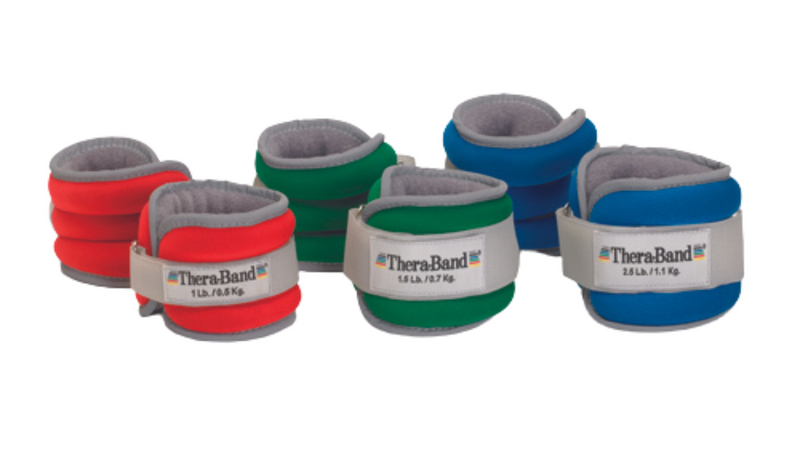 Thera-Band Comfort Fit Ankle & Wrist Weight Set Blue 5lb