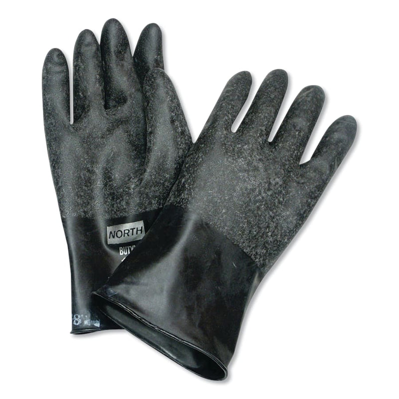 Chemical Resistant Buty™ Gloves, Size 9, Black, 13 Mil, Grip-Saf™