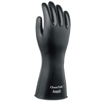 AlphaTec® Butyl Gloves Rough Size 8, Black
