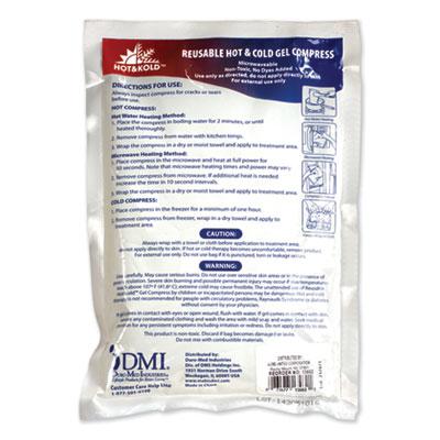 PhysiciansCare Reusable Hot/Cold Pack, 8.63" Long, White (13462)