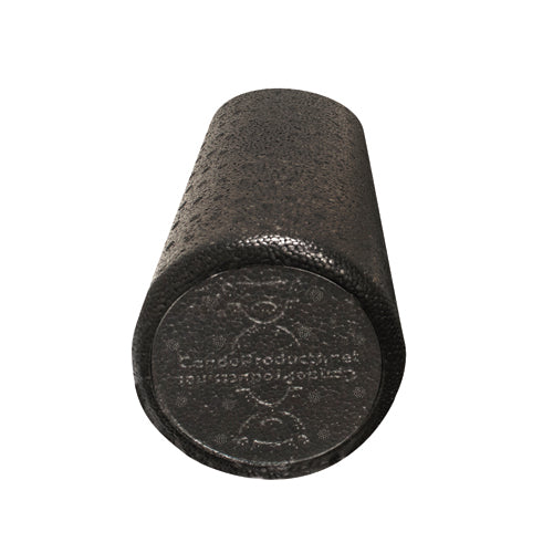 CanDo Foam Roller Black Compos Extra Firm  Round  6  x 12