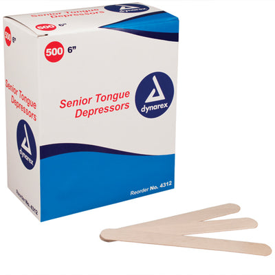 Tongue Depressors-Regular 6  Non-Sterile Bx/500