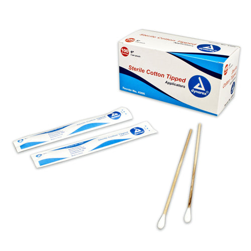 Cotton Tipped Applicators-6  Sterile Bx/100