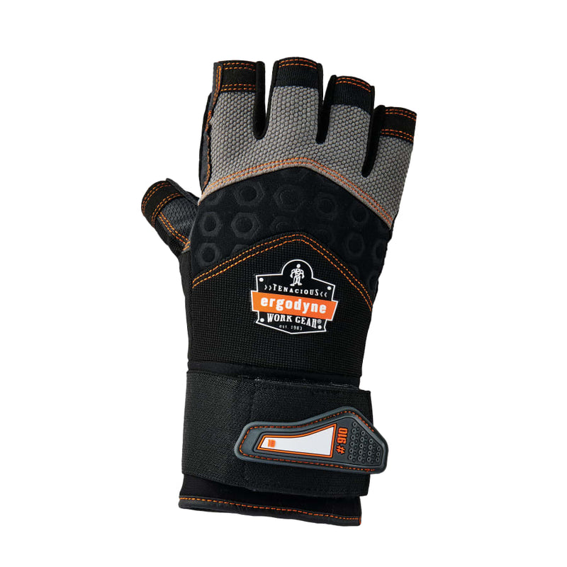 Proflex 910 Impact Gloves, Neoprene, Medium, Black