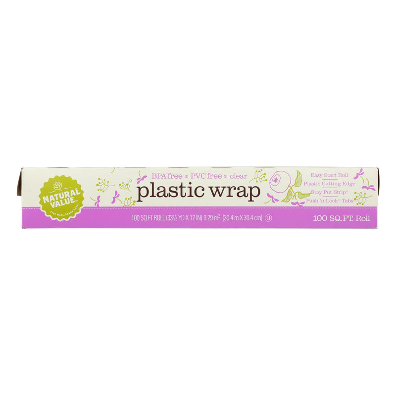 Natural Value Clear Plastic Wrap - Case Of 24