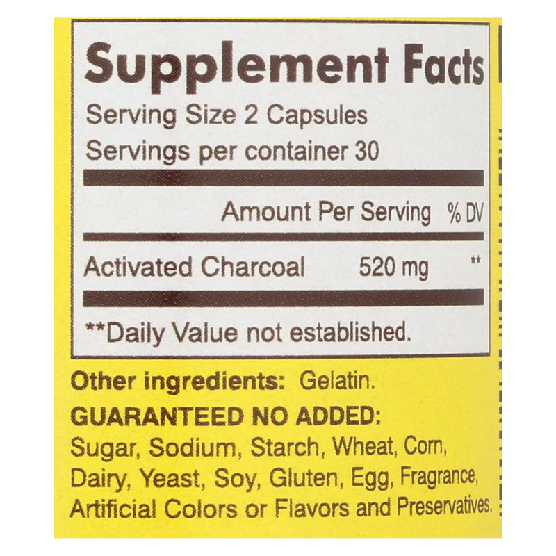 Mason Natural Activated Vegetable Charcoal Dietary Supplement  - 1 Each - 60 Cap