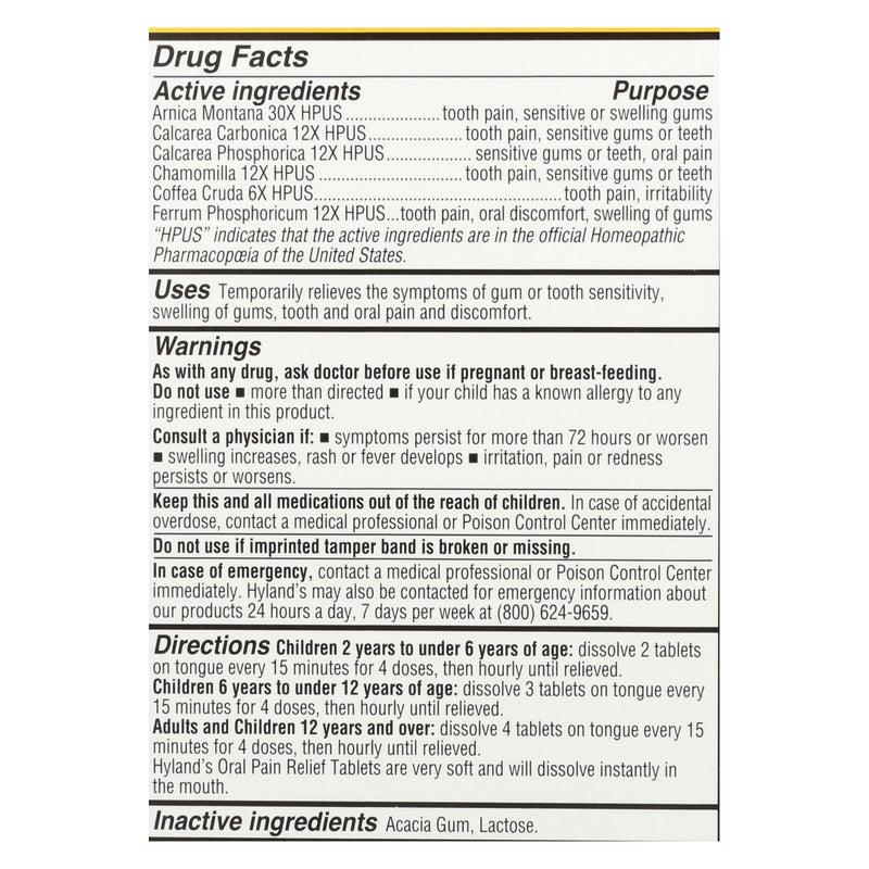 Hylands Homeopathic - 4kids Pain Relf Oral - 1 Each - 125 Tab