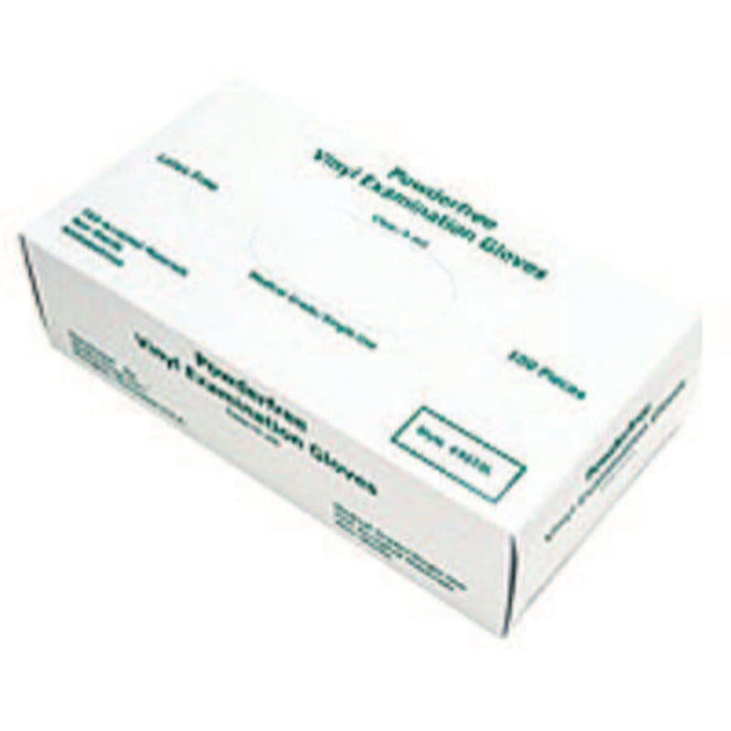 Disposable Vinyl Gloves, Gauntlet, Powder Free, 5 Mil, Large