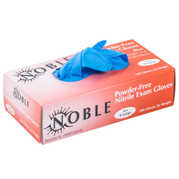 Noble Nitrile 4 Mil Thick Powder-Free Textured Gloves