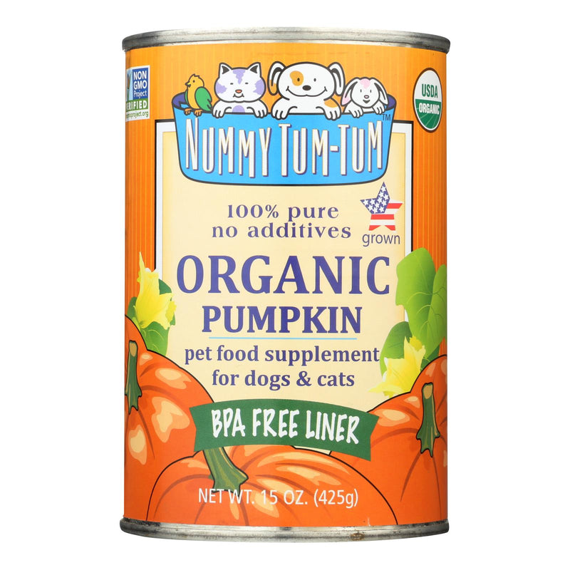 Nummy Tum-tum Pure Pumpkin - Organic - Case Of 12 - 15 Oz.