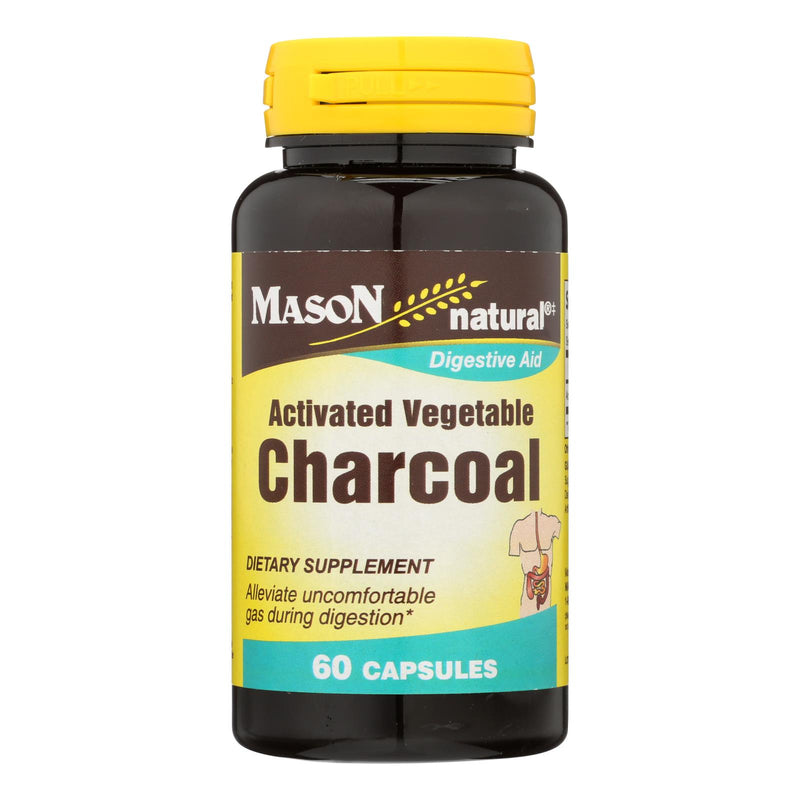 Mason Natural Activated Vegetable Charcoal Dietary Supplement  - 1 Each - 60 Cap